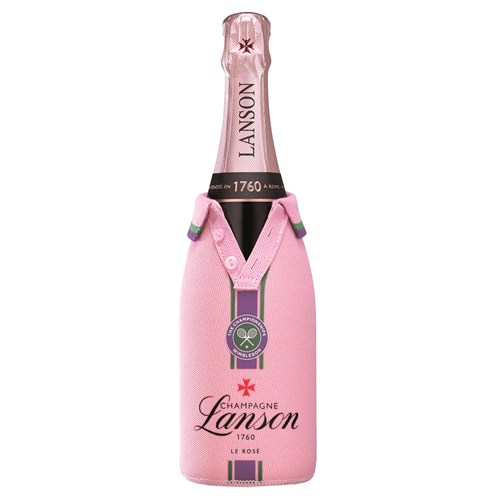 Lanson le Rose Label Champagne Wimbledon Jacket 75cl 2021 Edition - Next Day Delivery